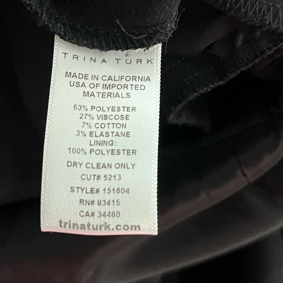 TRINA TURK Solid Black Jumpsuit Peekaboo Back - Picture 9 of 10